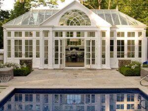 Victorian Greenhouse Conservatory With Pool